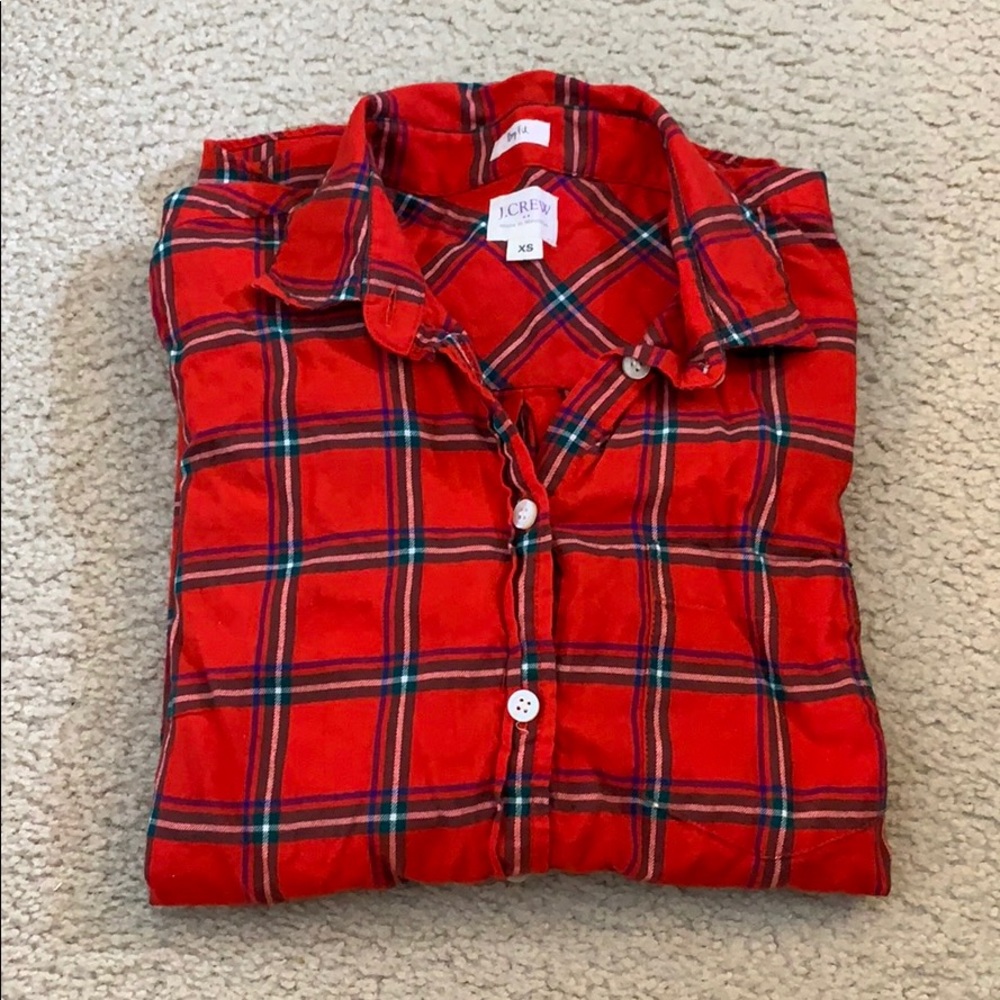 NWOT J.Crew Factory boy fit button-down